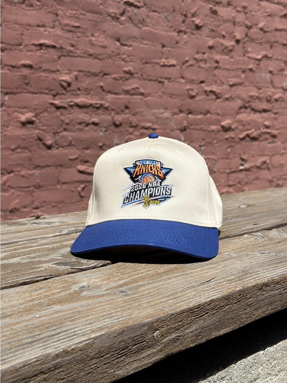 Black/Blue New York Knicks Snapback Hat Championship Cap Tik Tok Viral